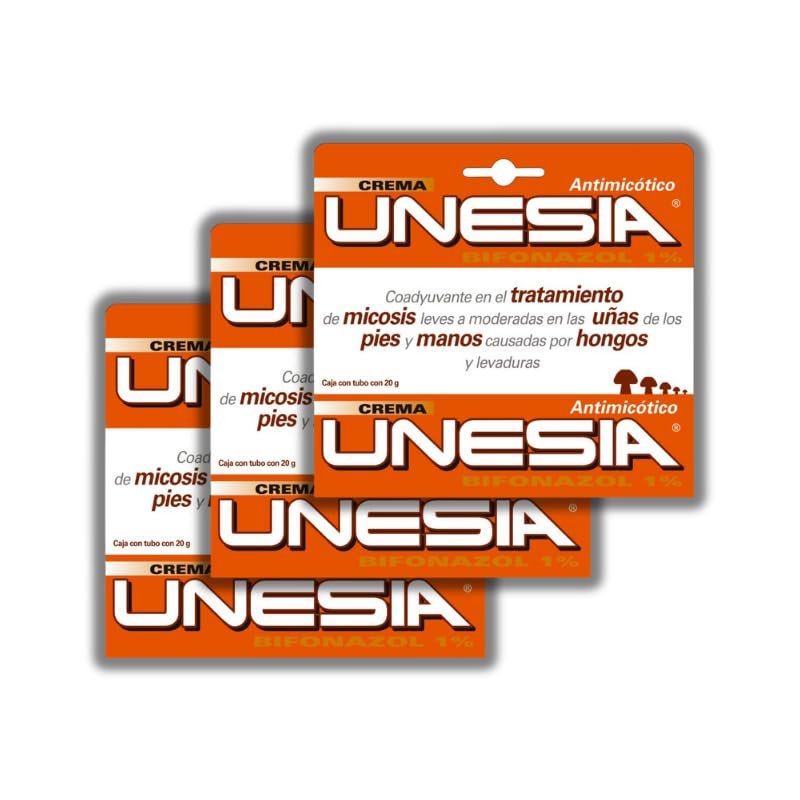 Unesia Antifungal Cremaunguente Unesia (3-Pack) - Image 2