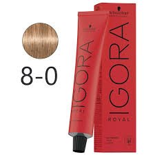 Schwarzkopf Igora Royal Colorist's Color Creme Tube 8-0 Light Blonde - Image 6